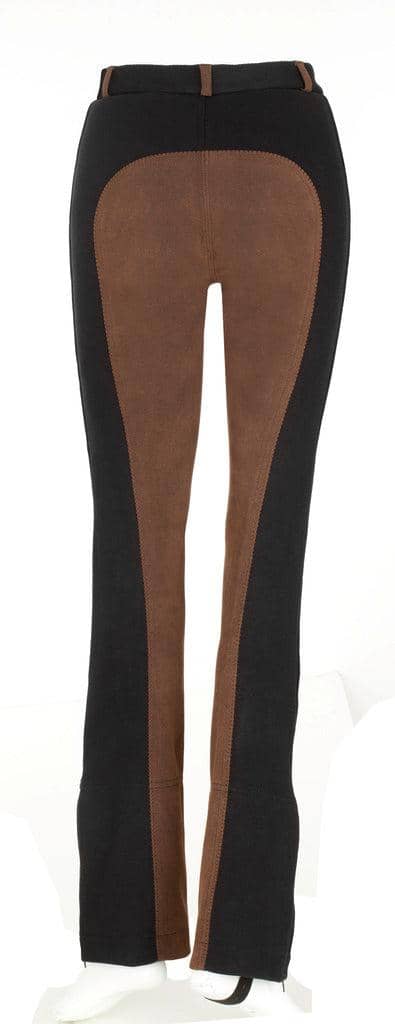 Birgit Jodphur Fuldskind Ridebukser/ Islænder Ridebukser - Black/Brown-USG