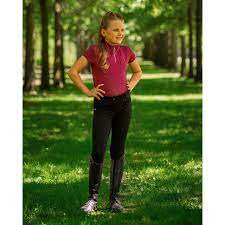 Djune Ridebukser JUNIOR - Black-Qhp