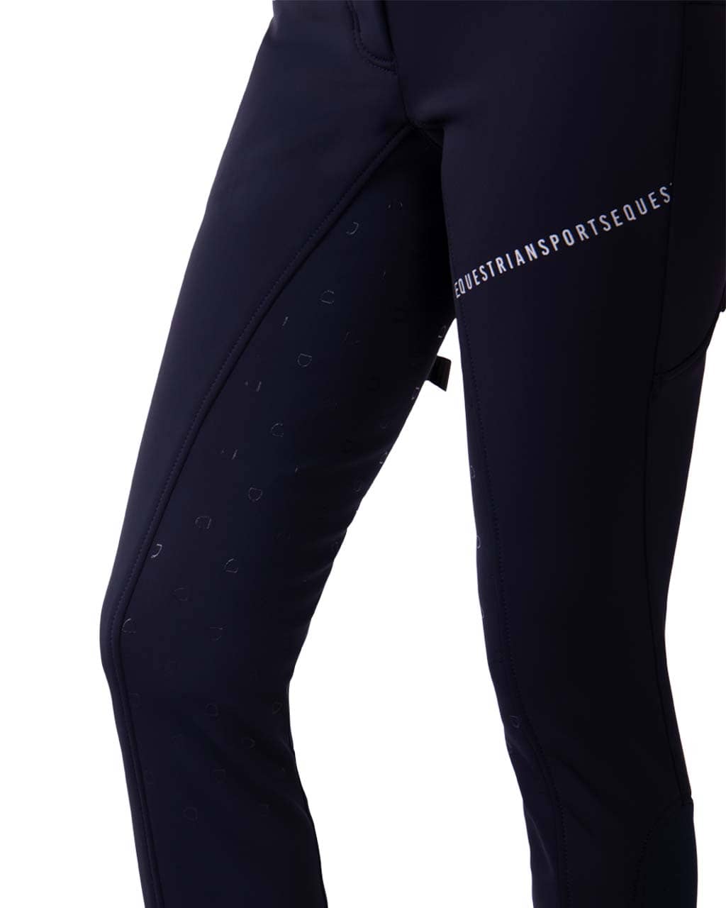 Marlous Fuldgrip Vinter Ridebukser - Navy-QHP