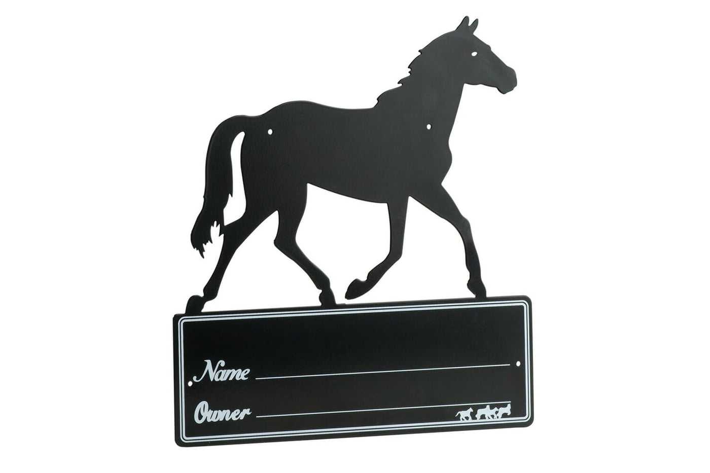 Navneskilt Metal - Sort-Ekkia