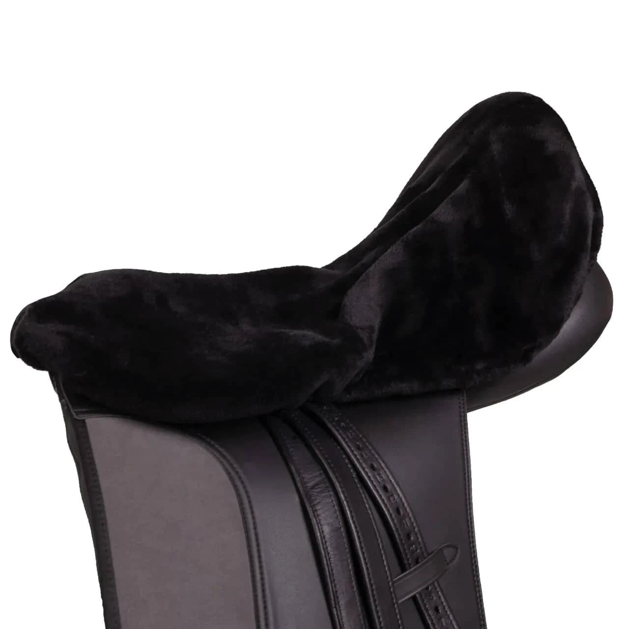Sadel Seat Cover - Black / Fur-QHP