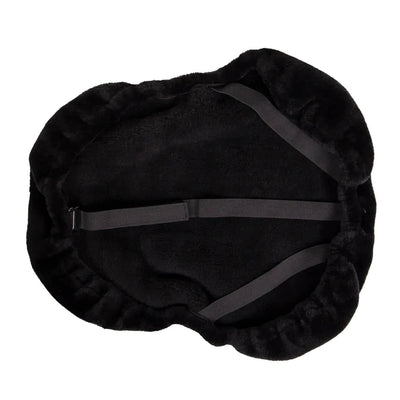 Sadel Seat Cover - Black / Fur-QHP
