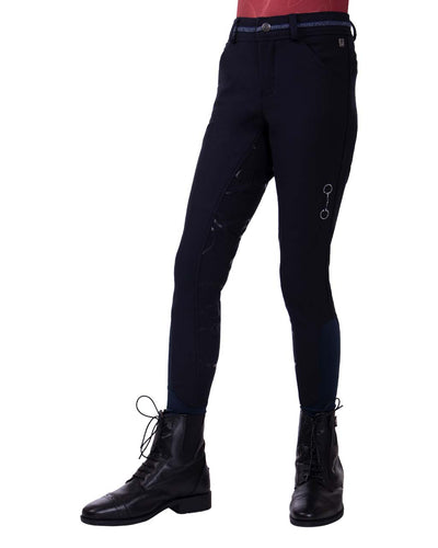 Carrie Junior Full Grip Ridebukser - Navy-QHP