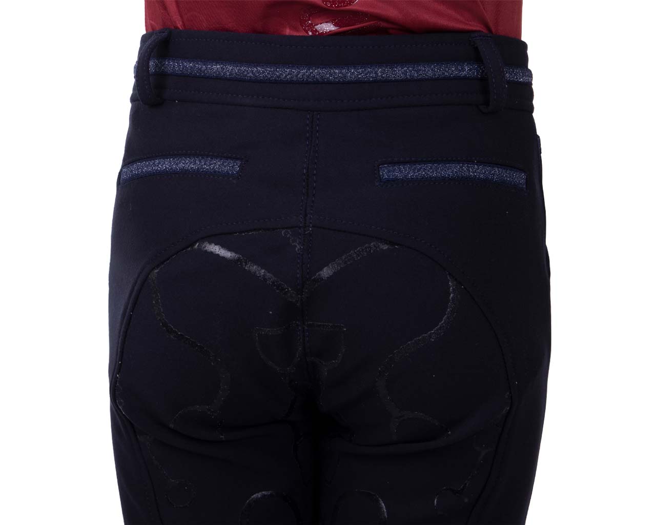 Carrie Junior Full Grip Ridebukser - Navy-QHP