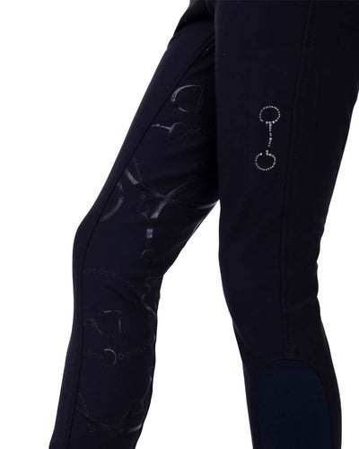 Carrie Junior Full Grip Ridebukser - Navy-QHP