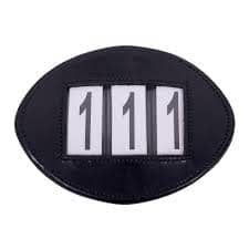 Nummerholder Læder - Black-QHP