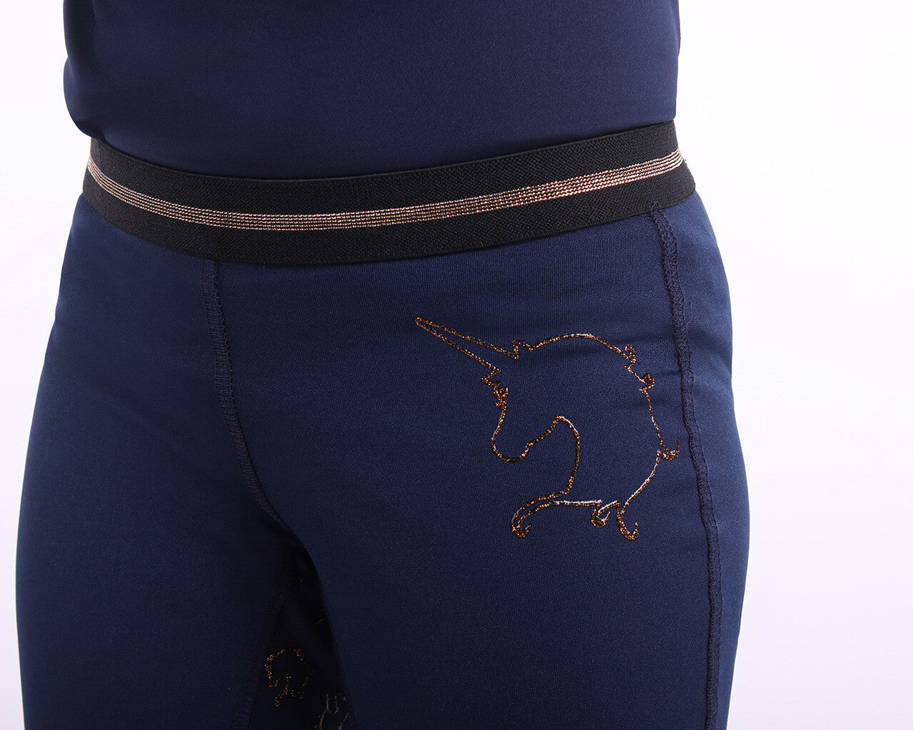 Rosa Junior Ridetights - Navy-QHP