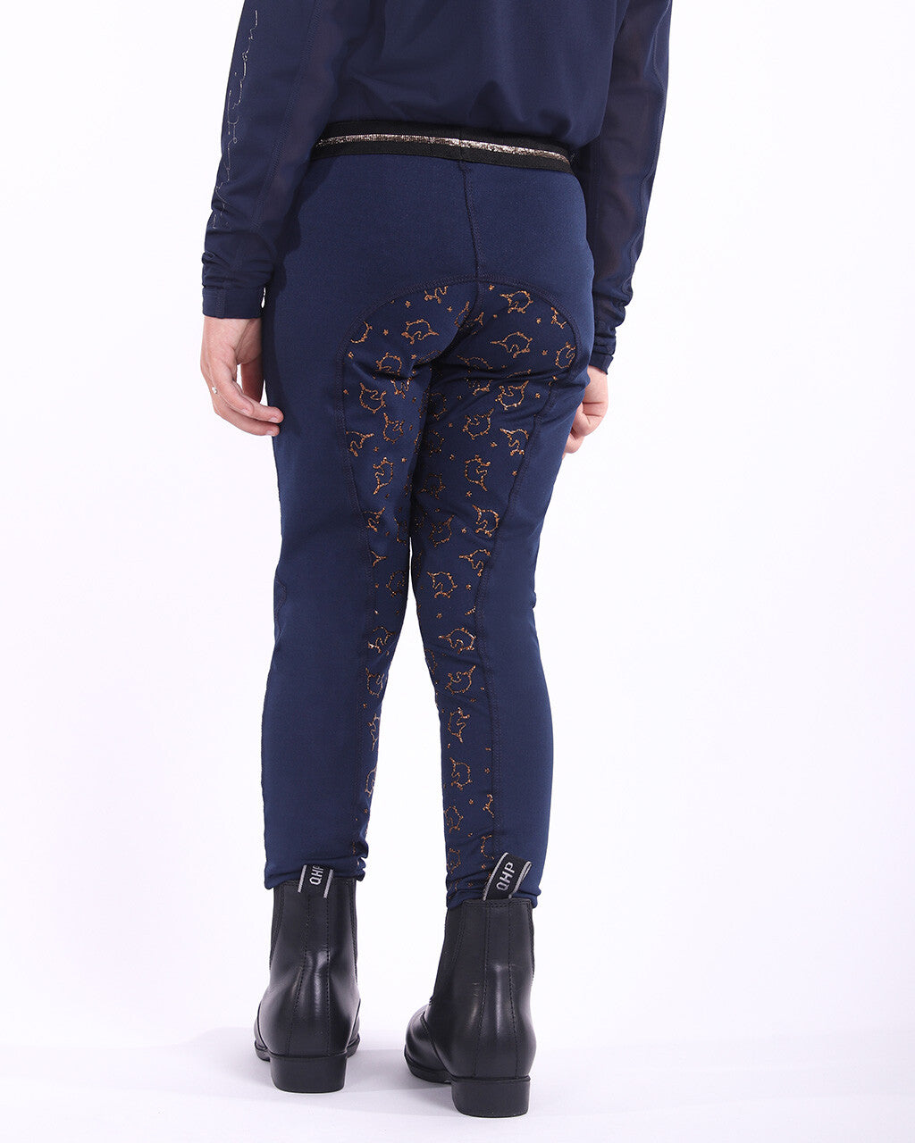 Rosa Junior Ridetights - Navy-QHP