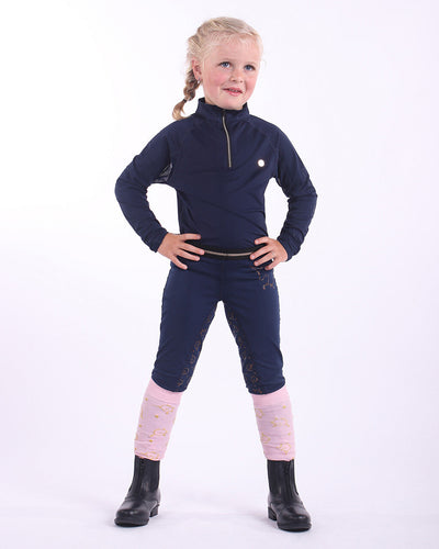 Rosa Junior Ridetights - Navy-QHP